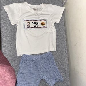 NWOT Little Bear Smocks Chick-Fil-A Toddler Set